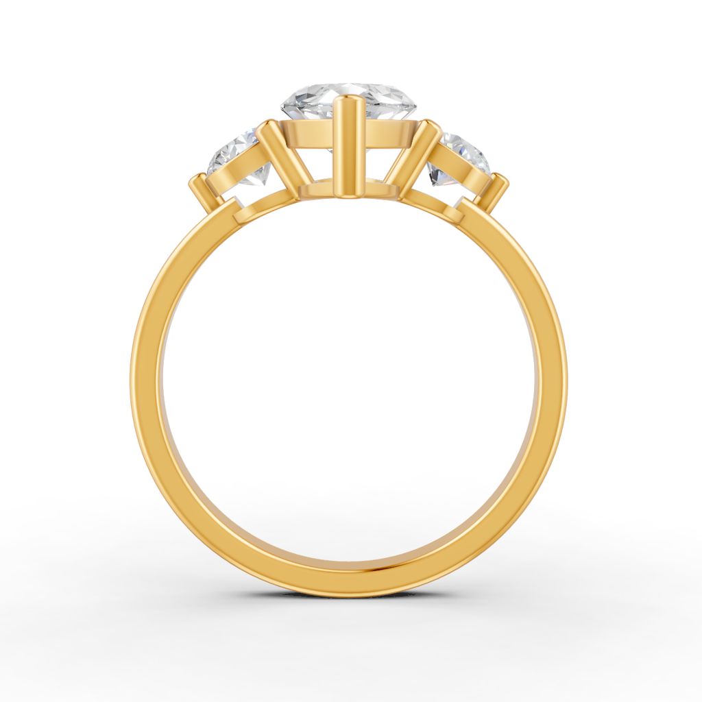 2Ct Marquise Cut Moissanite Women'S Engagement Ring 14K Gold Plated : FJ_010