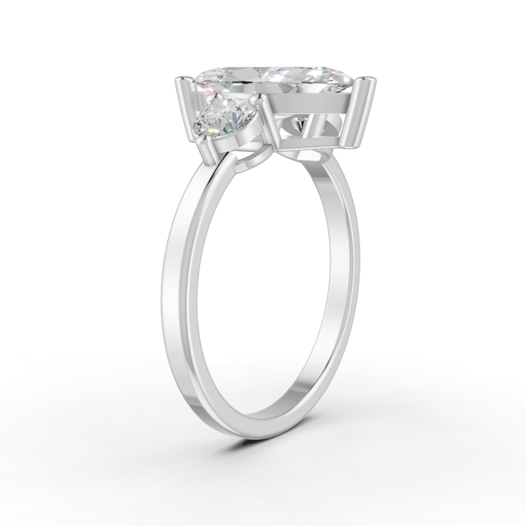 2Ct Marquise Cut Moissanite Women'S Engagement Ring 14K Gold Plated : FJ_010