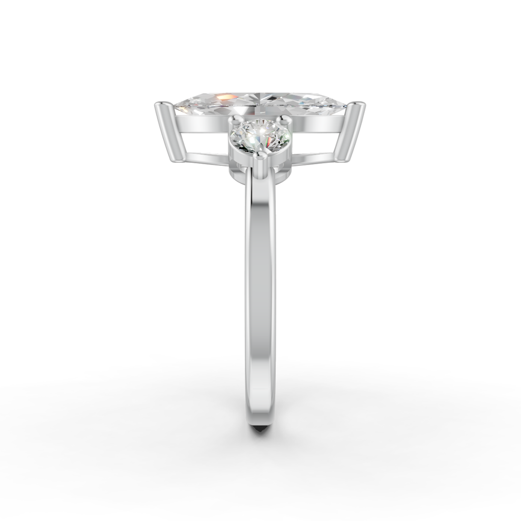 2Ct Marquise Cut Moissanite Women'S Engagement Ring 14K Gold Plated : FJ_010