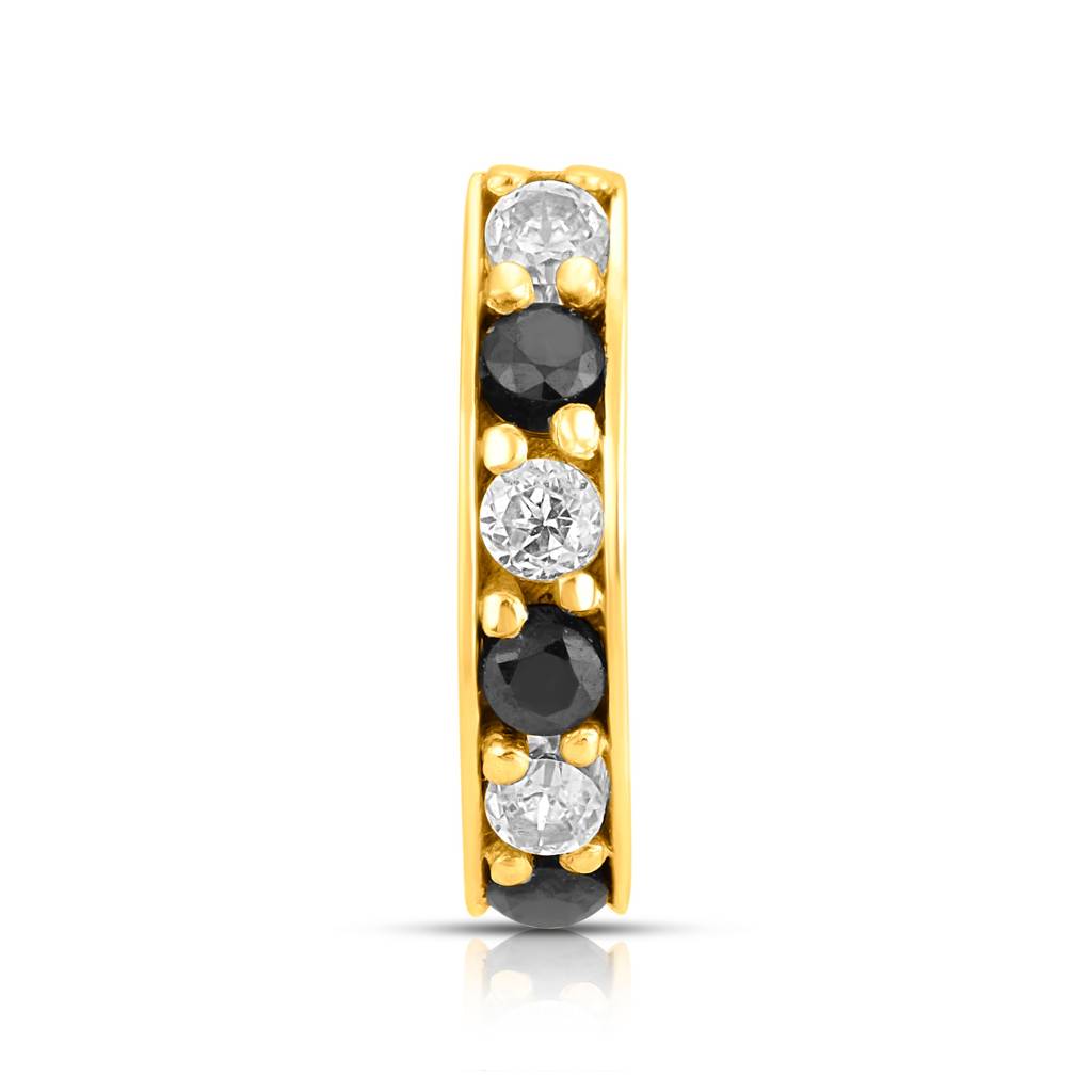 Yuvora 18K Yellow Gold Regalia Aura Nose Pin For Women | Screw Back Closure | Bis Hallmarked | Pure Gold : SNR1001-ST-BKW-18YG