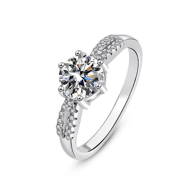 Brd Jewelry 925 Sterling Silver Zircon Adjustable Finger Ring For Women And Girls I Gifts For Women, Girls, Girlf : B0CMNYHF2C