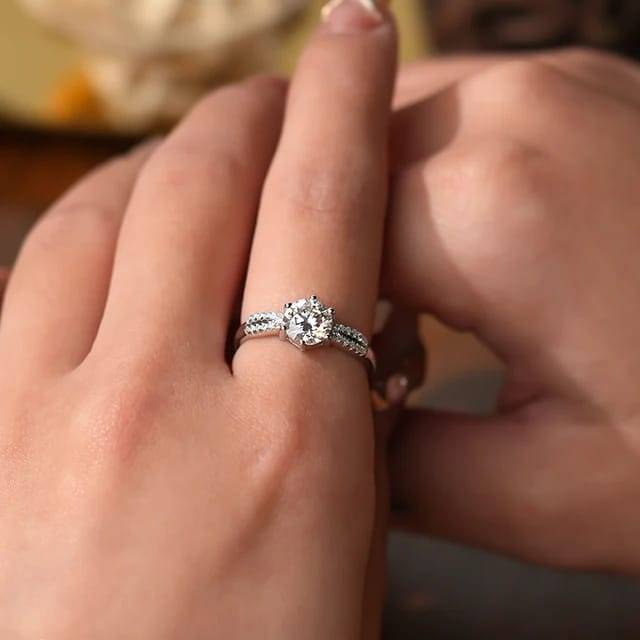 Brd Jewelry 925 Sterling Silver Zircon Adjustable Finger Ring For Women And Girls I Gifts For Women, Girls, Girlf : B0CMNYHF2C