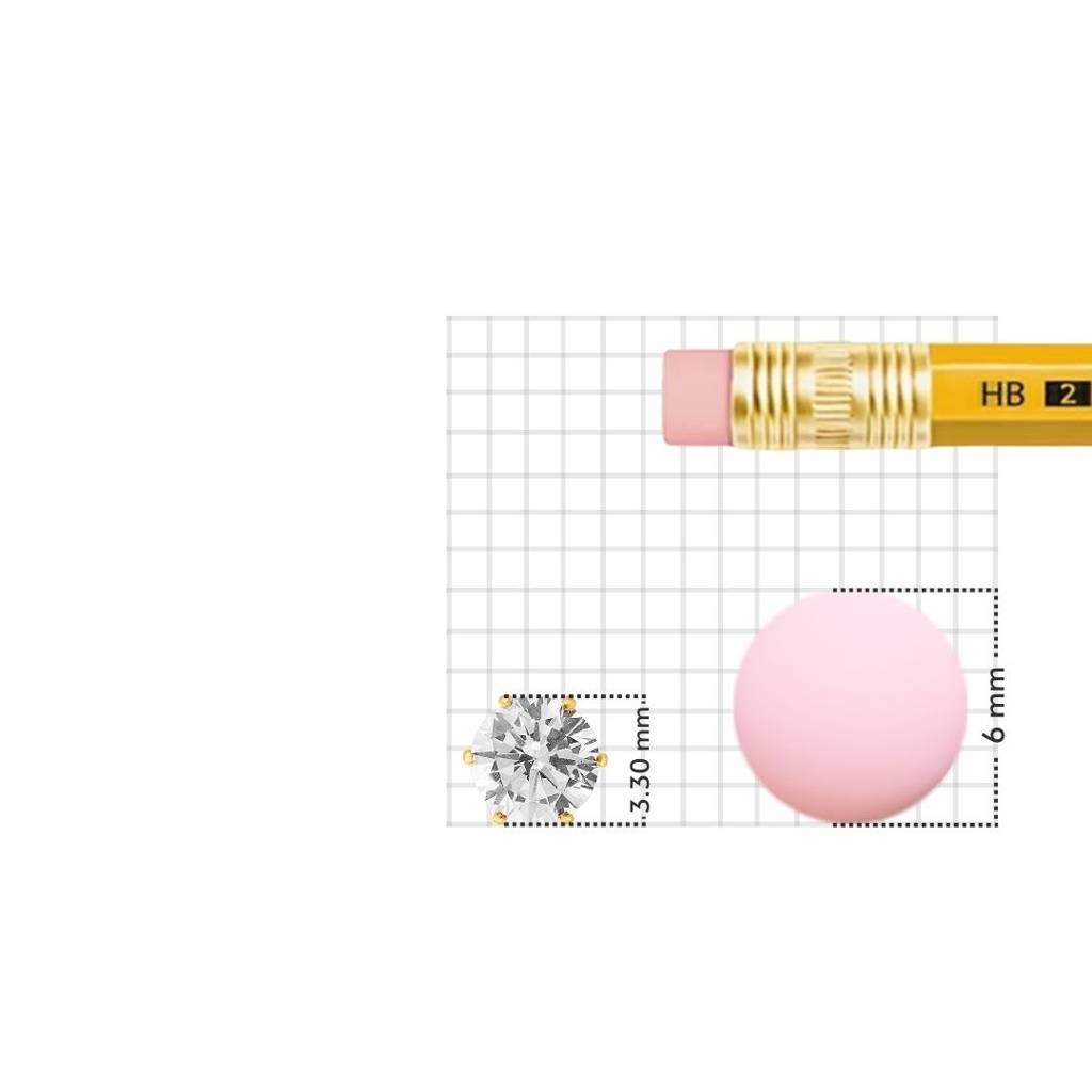 Yuvora 18K Yellow Gold Gold Radiance Nose Pin For Women | Screw Back Closure | Bis Hallmarked | Pure  : SSNP1006-RJ-3W-18YG-OS