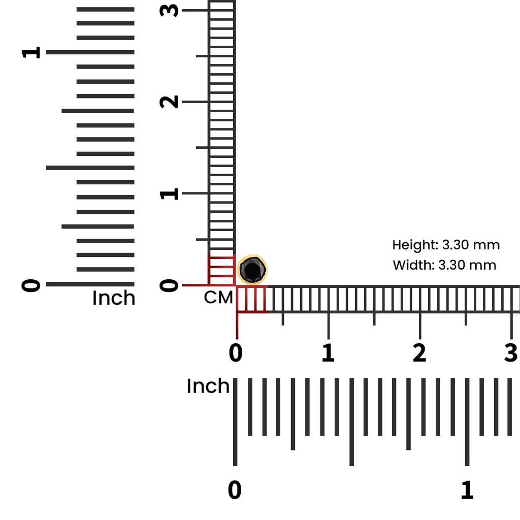 Yuvora 18K Yellow Gold Amber Dawn Nose Pin For Women | Screw Back Closure | Bis Hallmarked | Pure Go : SSNP1008-KT-3BK-18YG-OS