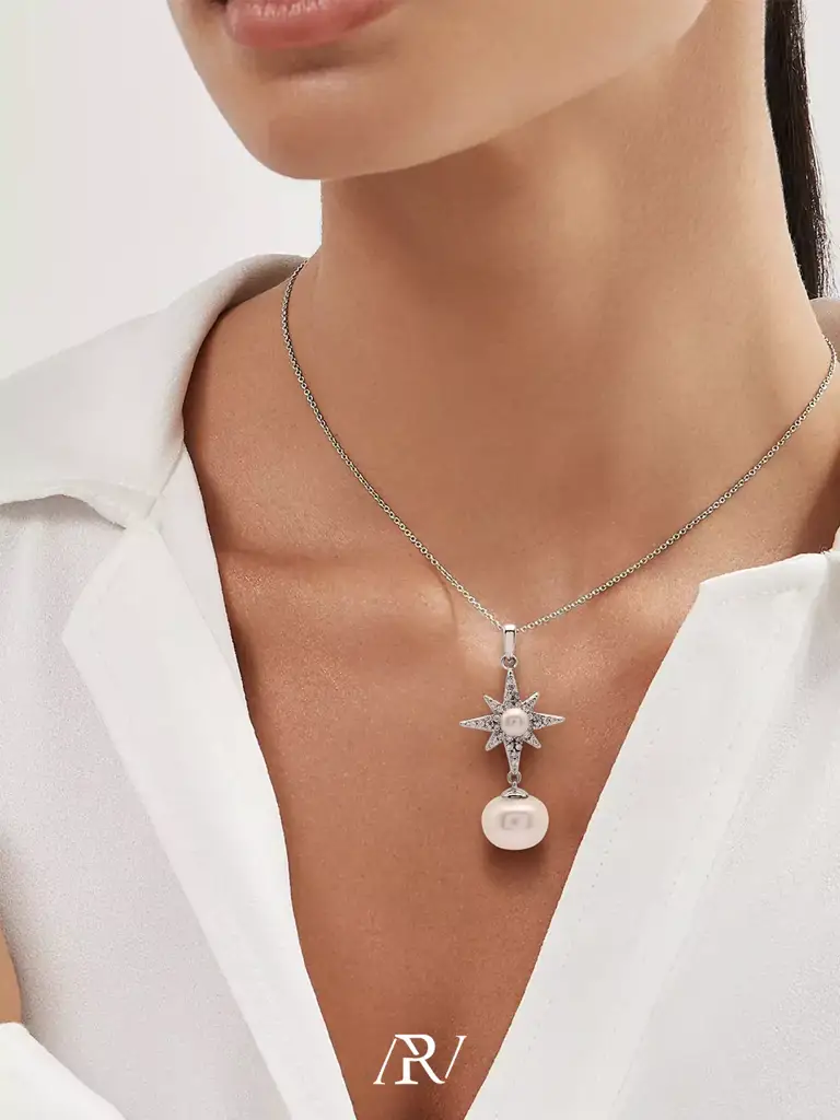 Starlight Pearl Necklace : ARV-NK-026