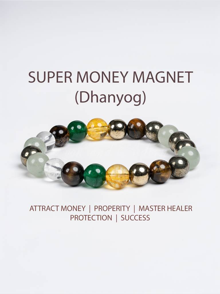 Dhanyog Super Money Magnet Bracelet : LAABL123-65-S