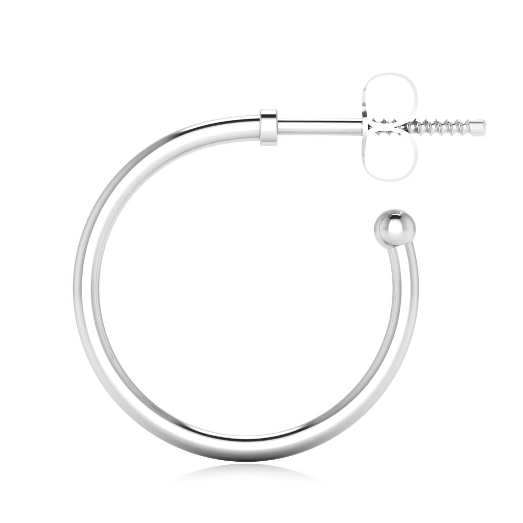 Iski Uski 925 Sterling Silver Damyanti Hoop Earrings