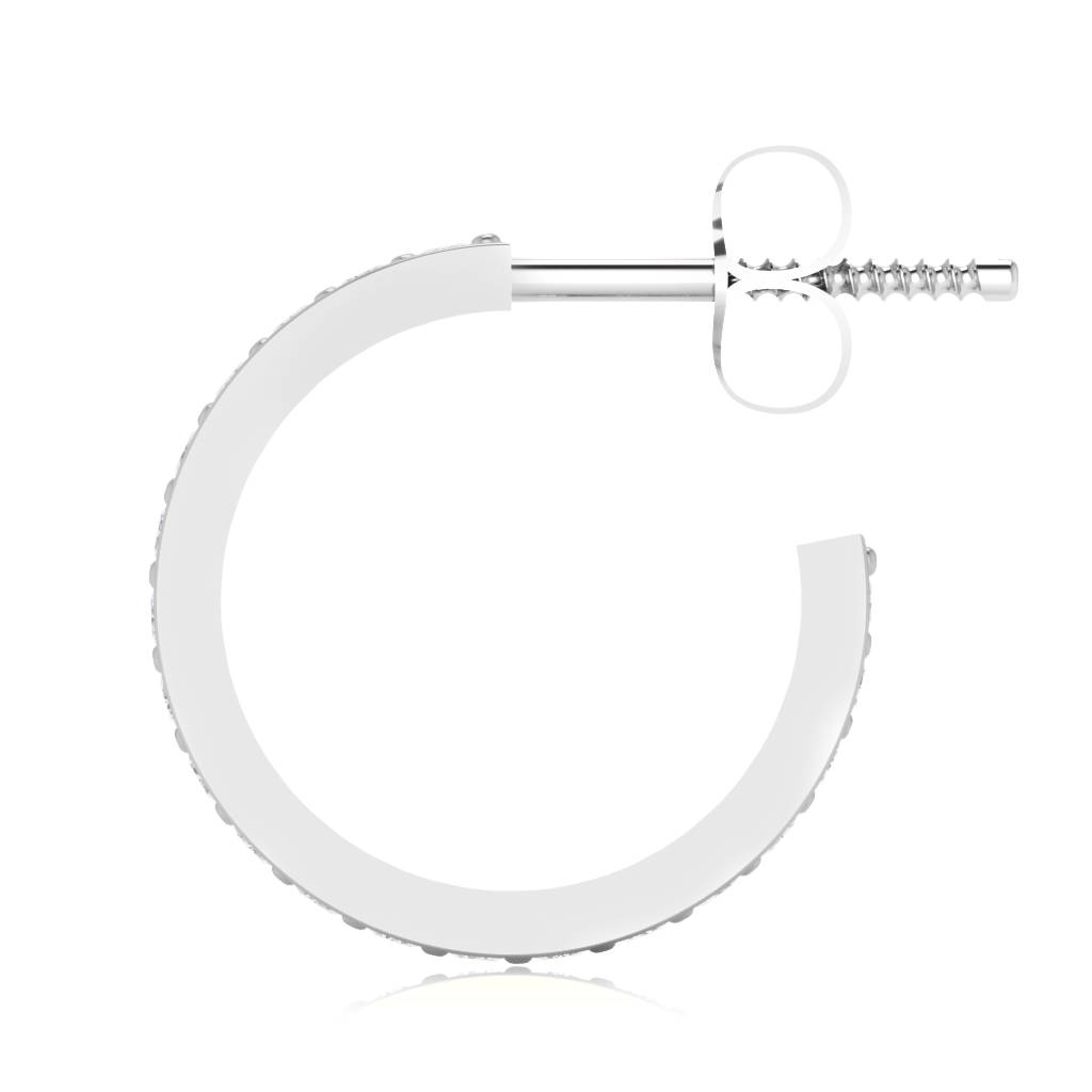 Iski Uski 925 Sterling Silver Darika Hoop Earrings