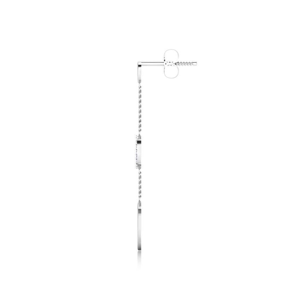Iski Uski 925 Sterling Silver Ekiya Dangler Earrings