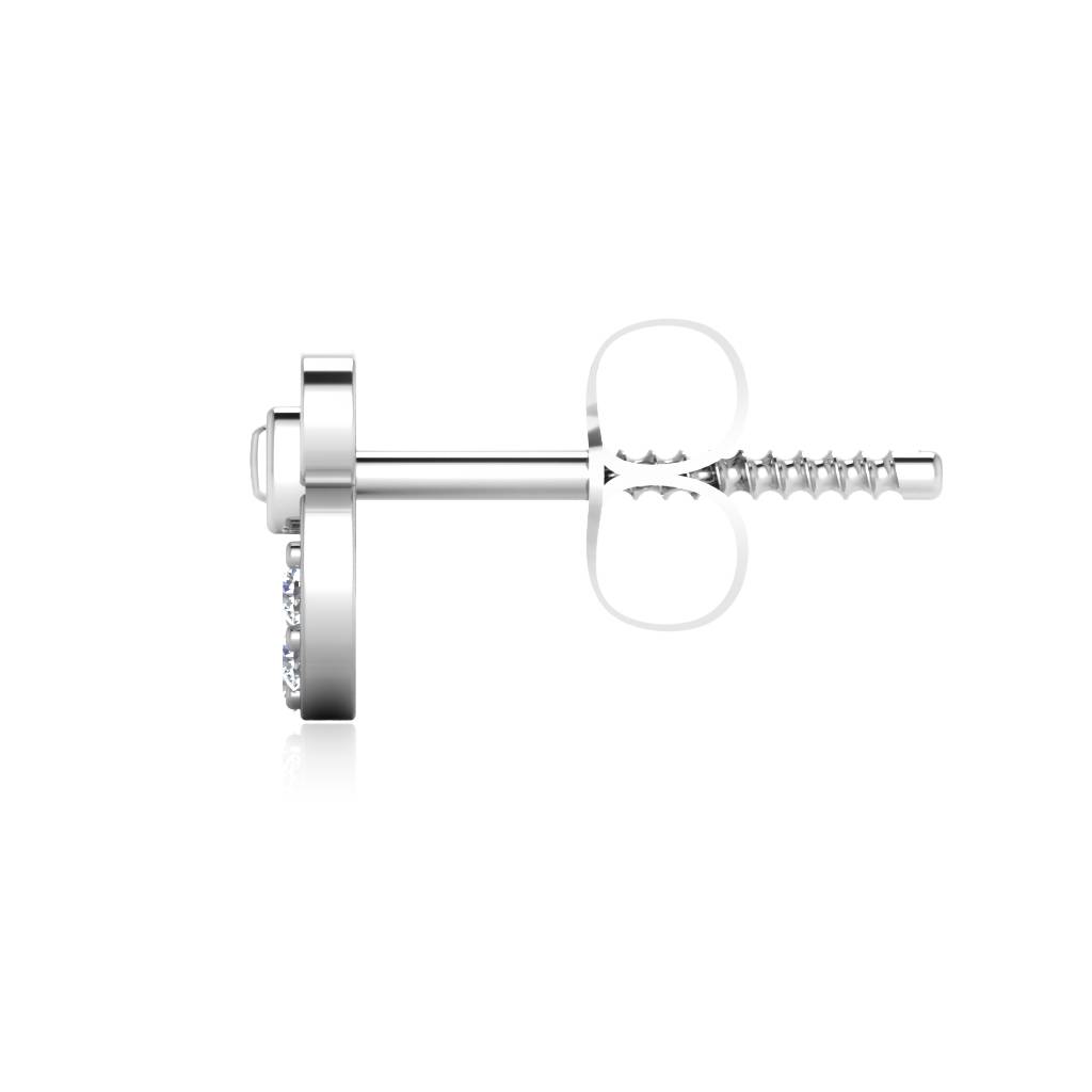 Iski Uski 925 Sterling Silver Bow Mickey Stud Earrings