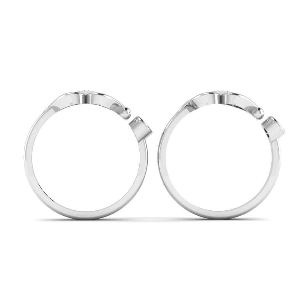 Iski Uski 925 Sterling Silver Zircon Toe Rings