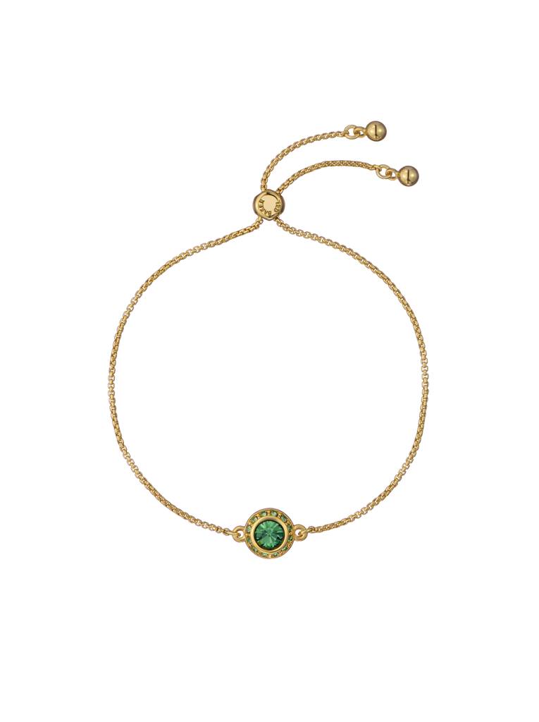 Soleta: Solitaire Sparkle Crystal Adjustable Bracelet : TBJ3699-02-279