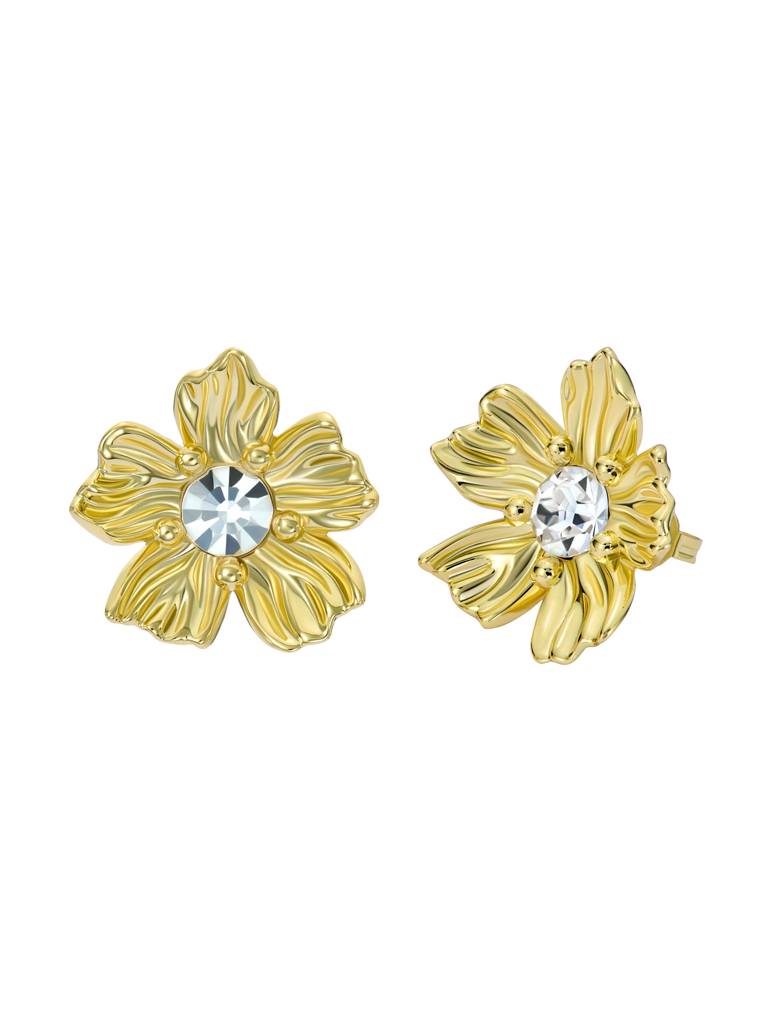 Petulia: Flower Statement Crystal Stud Earrings : TBJ3863-02-02