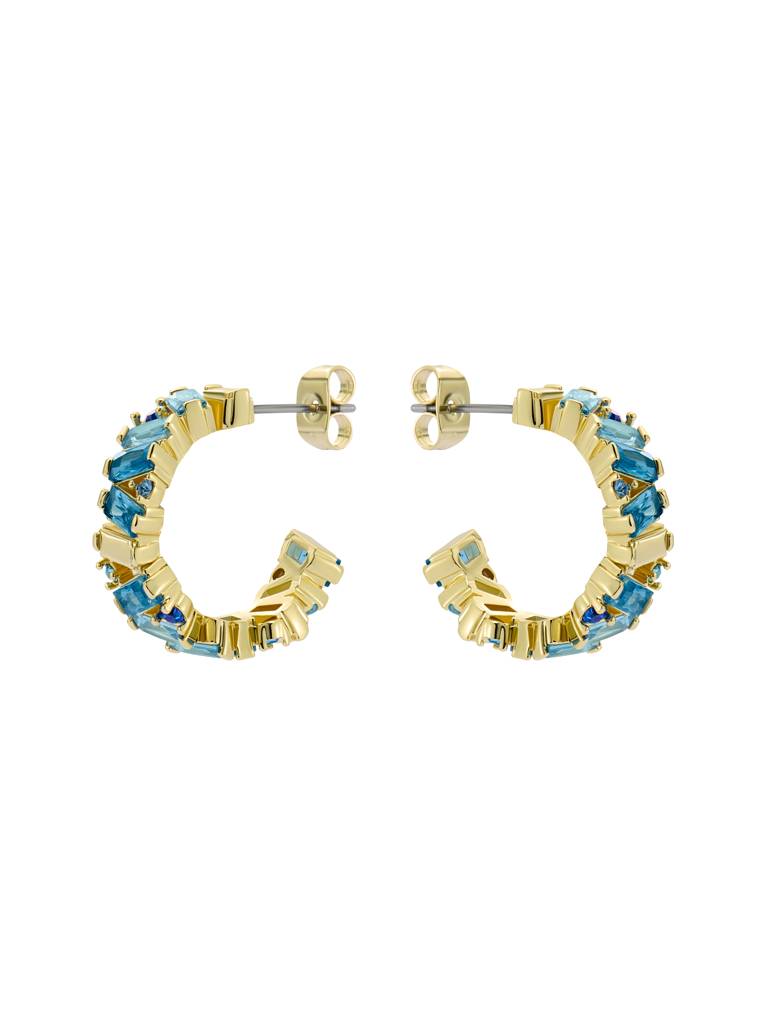 Clarence: Crystal Cluster Hoop Earrings : TBJ3949-02-35
