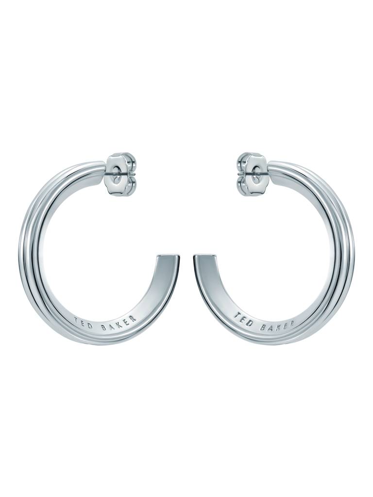 Hisla: Hidden Heart Large Hoop Earrings : TBJ4054-01-03