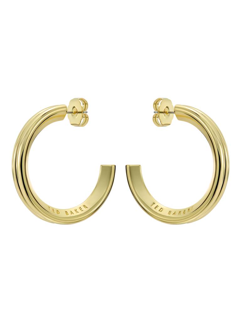 Hisla: Hidden Heart Large Hoop Earrings : TBJ4054-02-03
