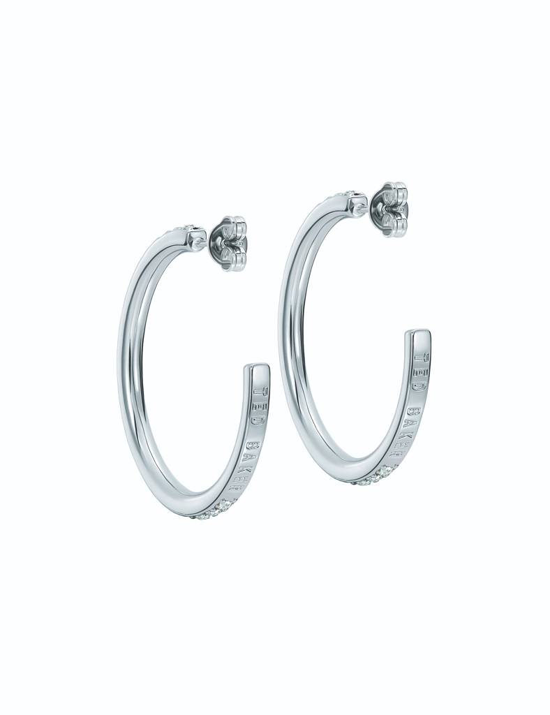 Clanci: Medium Crystal Hoop Earrings : TBJ4063-01-02