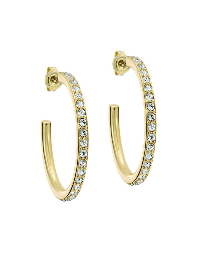 Clanci: Medium Crystal Hoop Earrings : TBJ4063-02-02