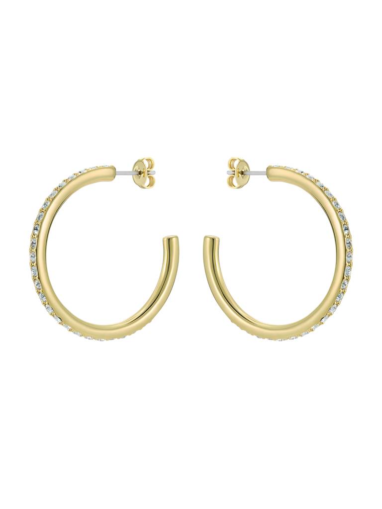 Clanci: Medium Crystal Hoop Earrings : TBJ4063-02-02