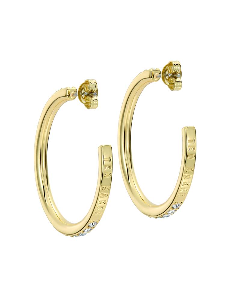 Clanci: Medium Crystal Hoop Earrings : TBJ4063-02-02
