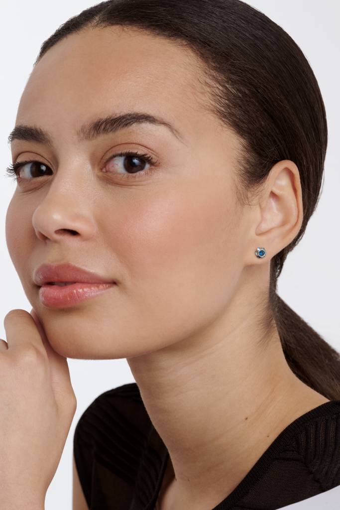 Gemme: Crystal Gem Cluster Stud Earrings : TBJ4065-01-35
