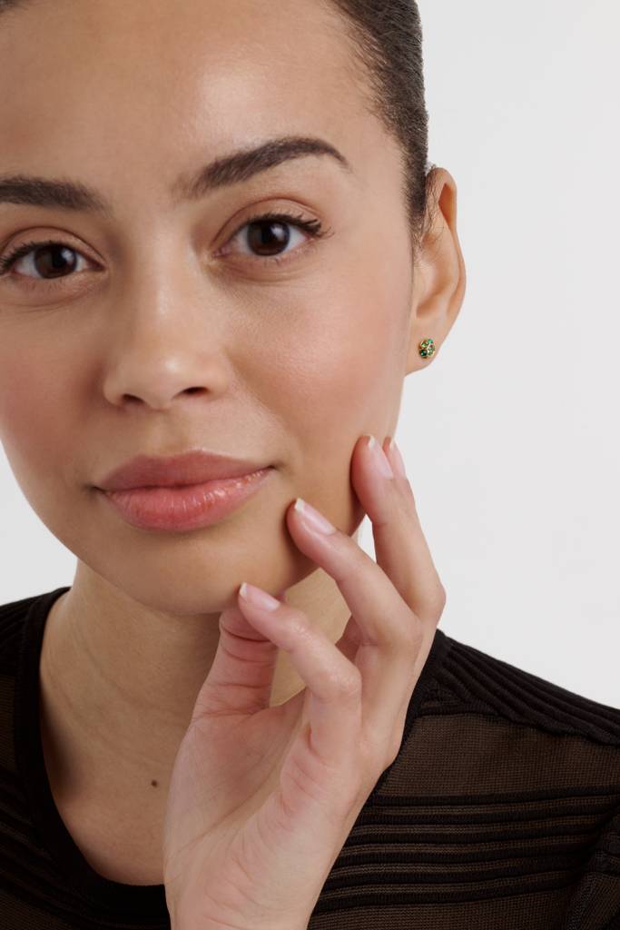 Gemme: Crystal Gem Cluster Stud Earrings : TBJ4065-02-36