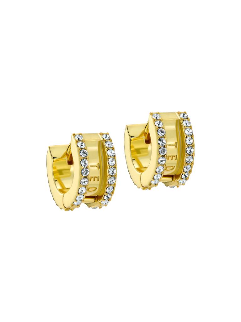 Rosie: Crystal Roll Huggie Earrings : TBJ4085-02-02