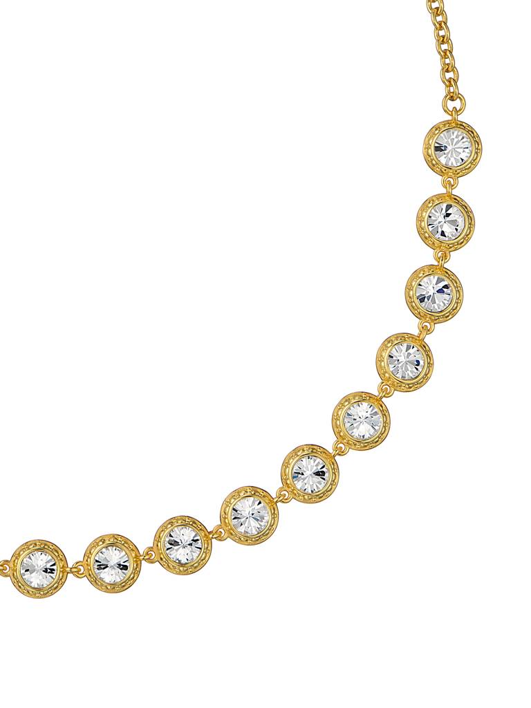 Solanna: Solitaire Sparkle Crystal Chain Necklace : TBJ4107-02-02