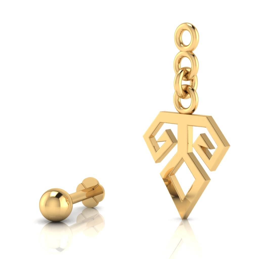 The Jacob Gold Nose Screw : NS-0686YG