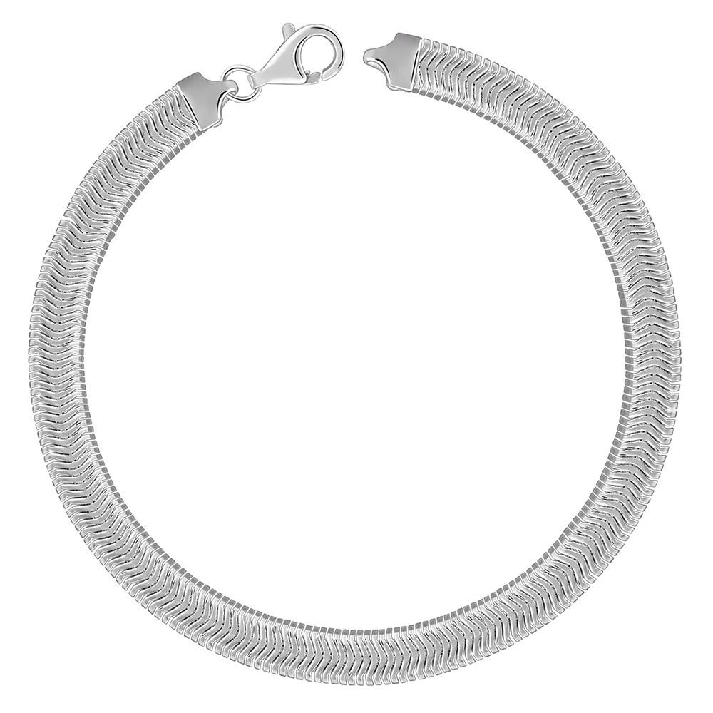 925 Silver Snake Bracelet For Him|Gifts For Men And Boys|With Certificate Of Authenticity And 925 Stamp |6 Months W : TLBR0105