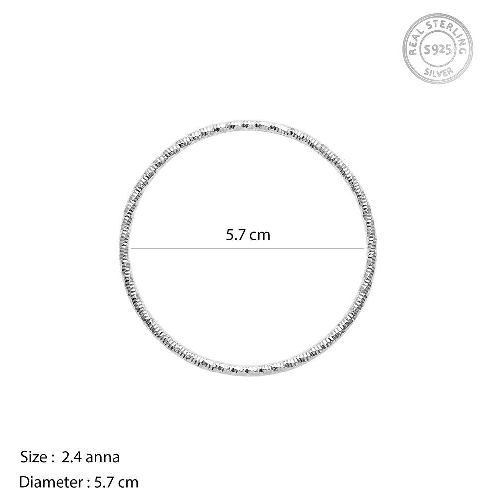 925 Silver Grace Shine Bangle Fixed Size Gifts For Women And Girls : TLBR0301