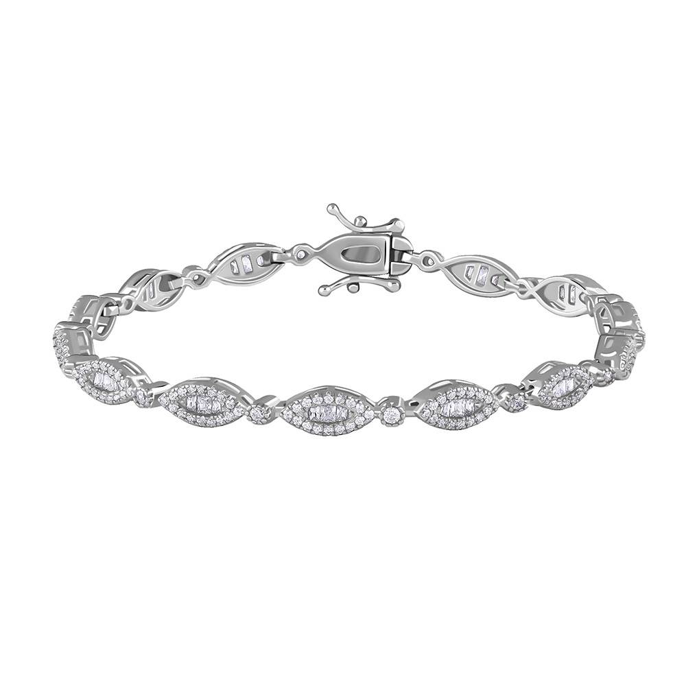 925 Silver Modern Nazar Bracelet|Gifts For Women And Girls |With Certificate Of Authenticity And 925 Stamp |6 Months : TLBR064