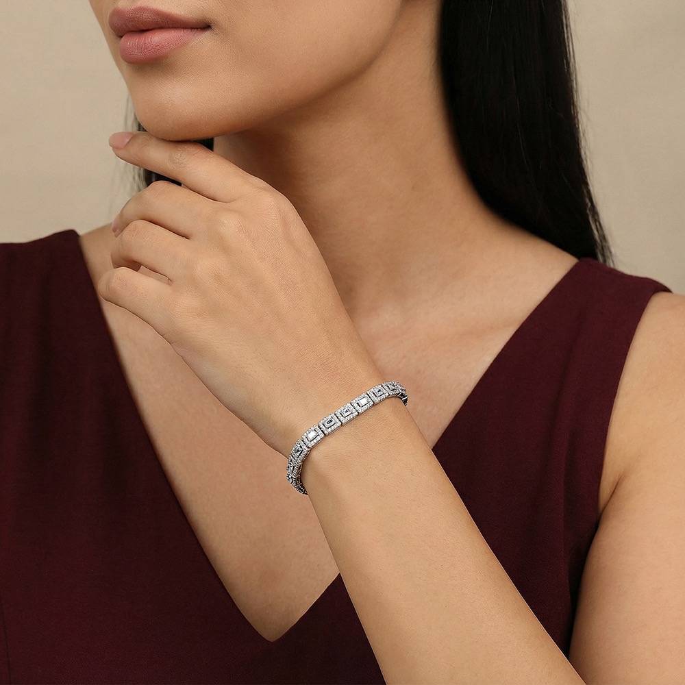 925 Silver Imperial Tennis Bracelet|Gifts For Women And Girls |With Certificate Of Authenticity And 925 Stamp |6 Mon : TLBR075