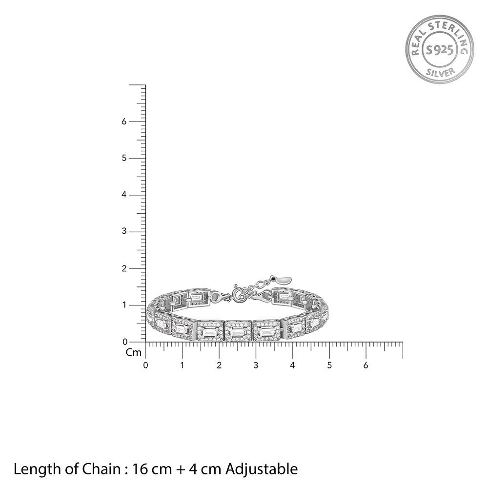 925 Silver Imperial Tennis Bracelet|Gifts For Women And Girls |With Certificate Of Authenticity And 925 Stamp |6 Mon : TLBR075