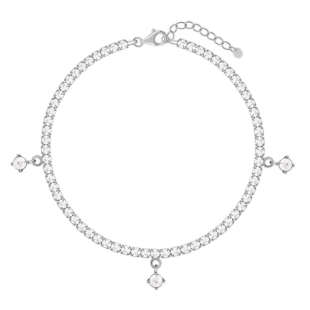 925 Silver Everyday Crush Tennis Bracelet|Gifts For Women And Girls |With Certificate Of Authenticity And 925 Stamp  : TLBR094