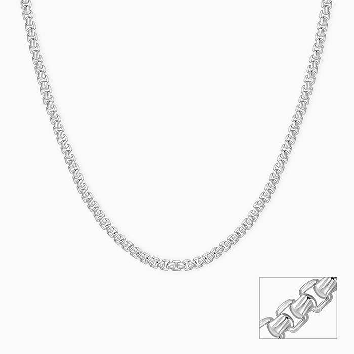 925 Silver Out Of Box Chain For Him| Gifts For Men & Boys | With Certificate Of Authenticity And 925 Stamp | 6 Month : TLCH030