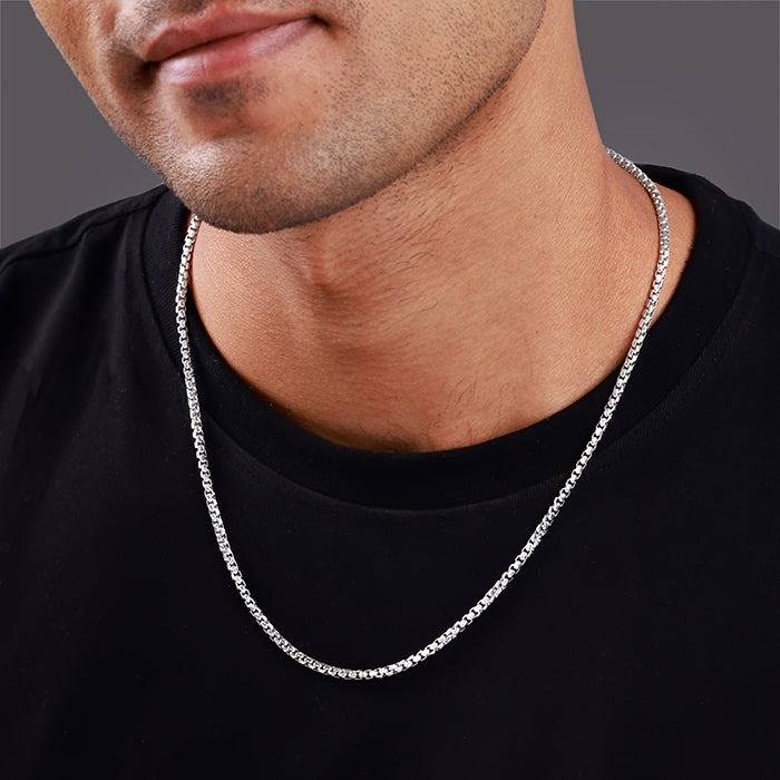 925 Silver Out Of Box Chain For Him| Gifts For Men & Boys | With Certificate Of Authenticity And 925 Stamp | 6 Month : TLCH030