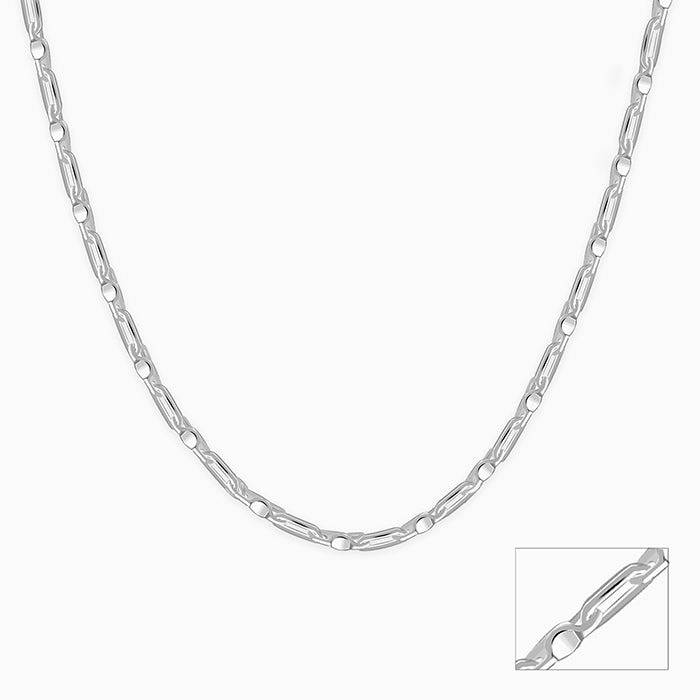 925 Silver Heshe Chain For Him|Chains For Men & Boys|With Certificate Of Authenticity And 925 Stamp |6 Months Warranty : TLCH065