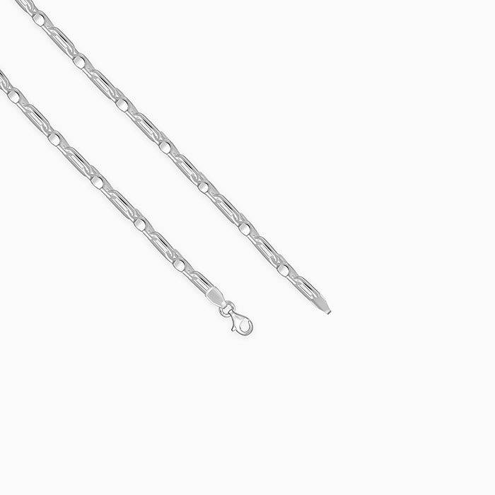 925 Silver Heshe Chain For Him|Chains For Men & Boys|With Certificate Of Authenticity And 925 Stamp |6 Months Warranty : TLCH065