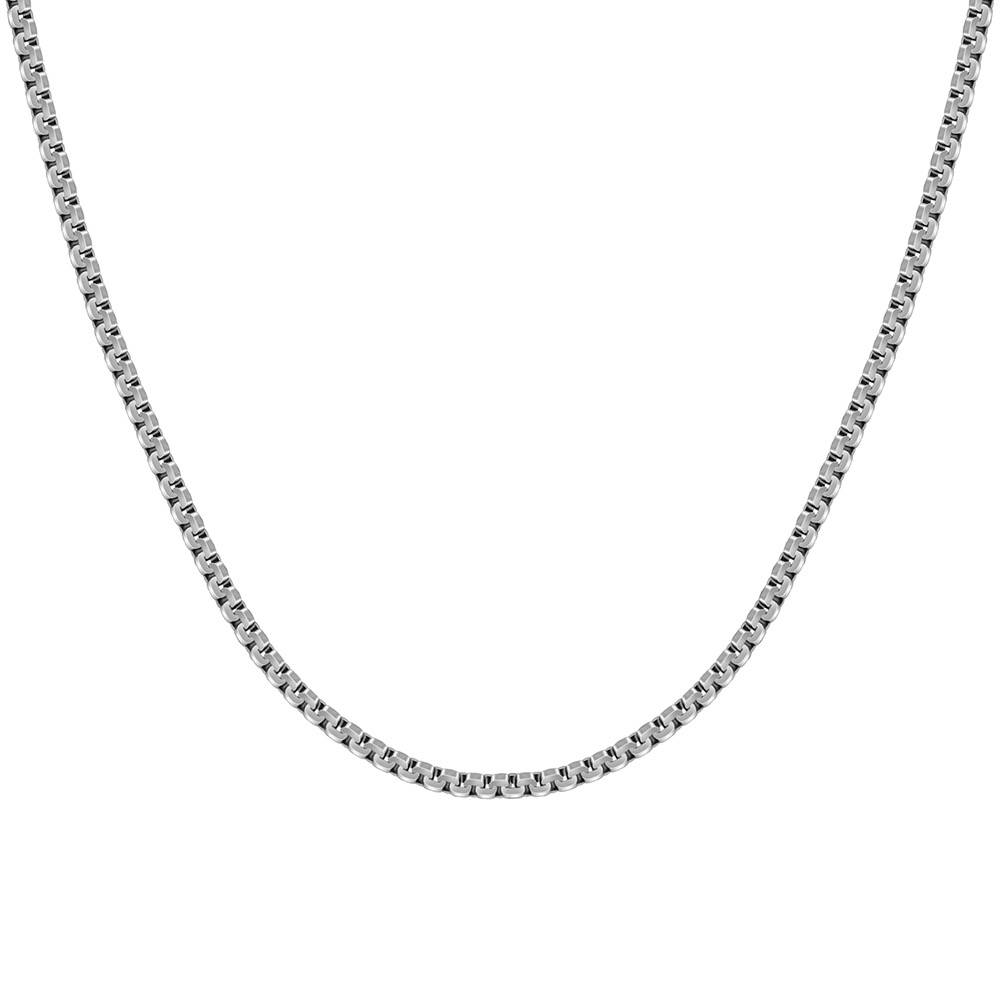 925 Oxidised Silver Octagonal Box Chain For Him|Chains For Men & Boys|With Certificate Of Authenticity And 925 Stamp : TLCH066