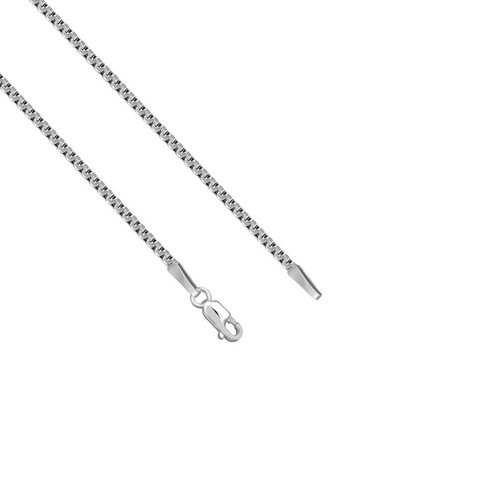925 Oxidised Silver Octagonal Box Chain For Him|Chains For Men & Boys|With Certificate Of Authenticity And 925 Stamp : TLCH066