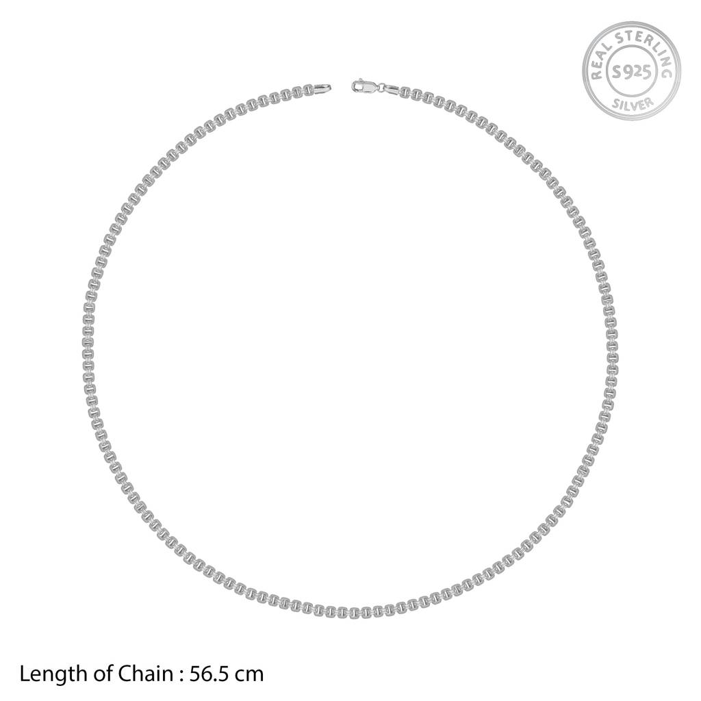 925 Silver Box Rolo Chain For Him|Chains To Men & Boys | With Certificate Of Authenticity And 925 Stamp | 6 Months W : TLCH072