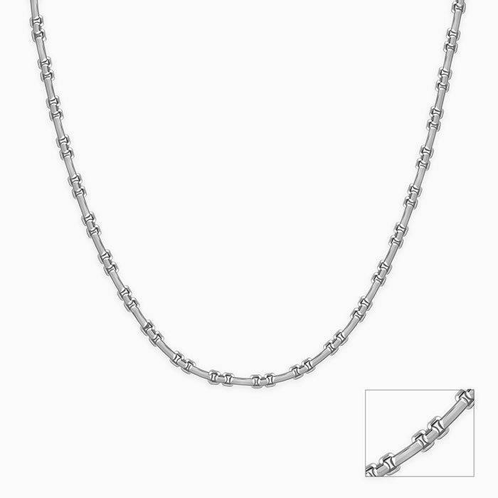 925 Silver Figaro Box Chain|Chains To Men & Boys | With Certificate Of Authenticity And 925 Stamp | 6 Months Warranty : TLCH073