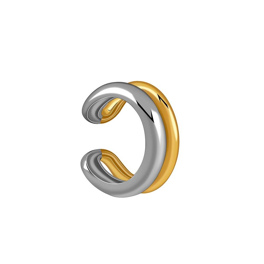 925 Silver Dual Tone Sublime Shine Ear Cuff : TLER0132