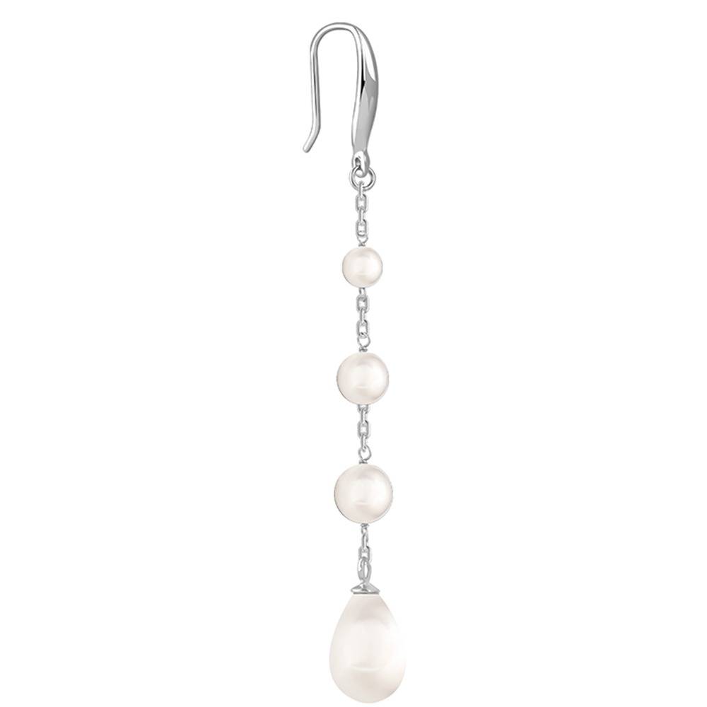925 Silver Raquel Pearl Dangler Earrings|Danglers To Gift Women & Girls | With Certificate Of Authenticity And 925  : TLER0234