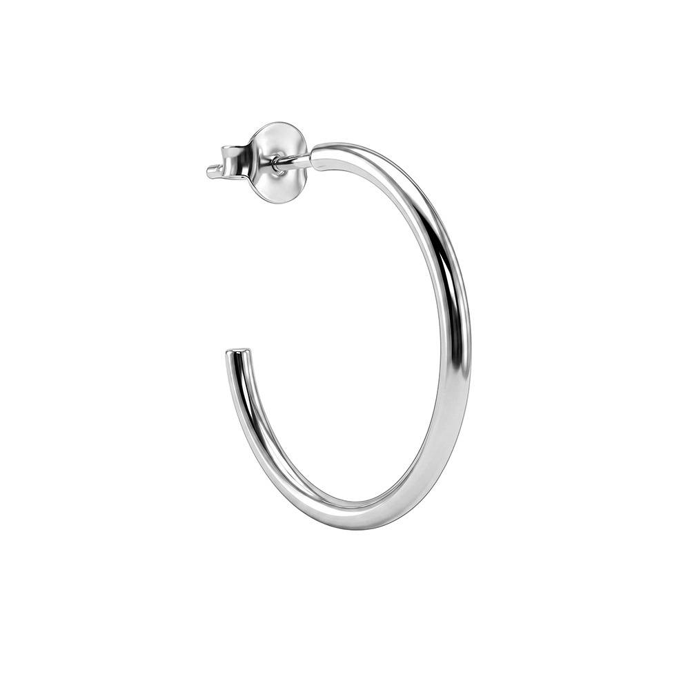 Giva 925 Silver Essential Half Hoop Earrings|Drops To Gift Women & Girls | With Certificate Of Authenticity And 925 : TLER0263