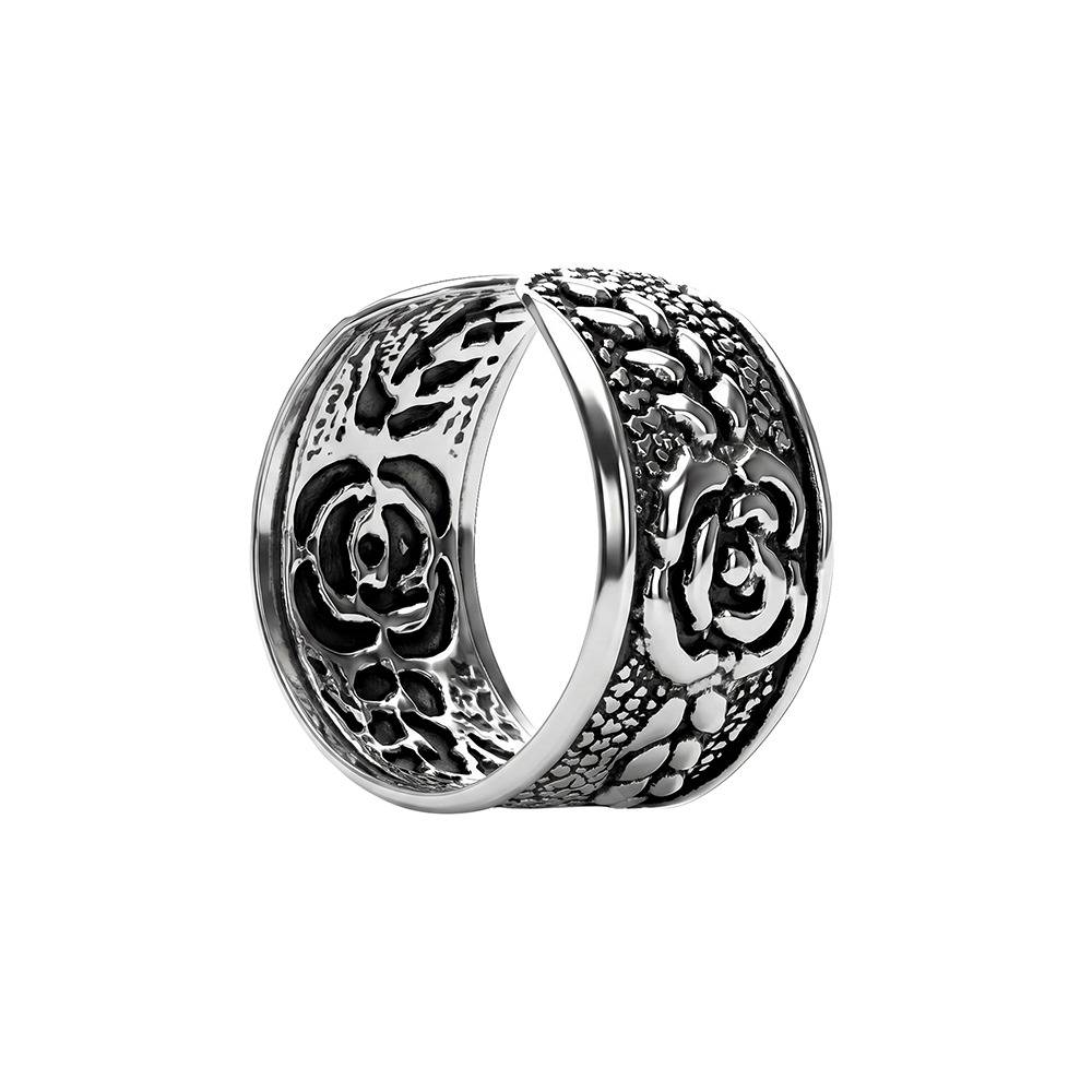 Giva 925 Silver Oxidised Textured Leaf Cuff Earrings|Drops To Gift Women & Girls | With Certificate Of Authenticity : TLER0264