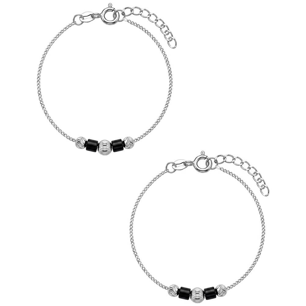 925 Silver Stylish Beads Kids Anklet| Gifts For Women And Girls | With Certificate Of Authenticity And 925 Stam : TLKA07TLKA07