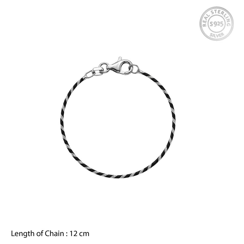 925 Silver Twinkle Twist Kids Anklet,Single | Gifts For Women And Girls | With Certificate Of Authenticity And 925 St : TLKA09