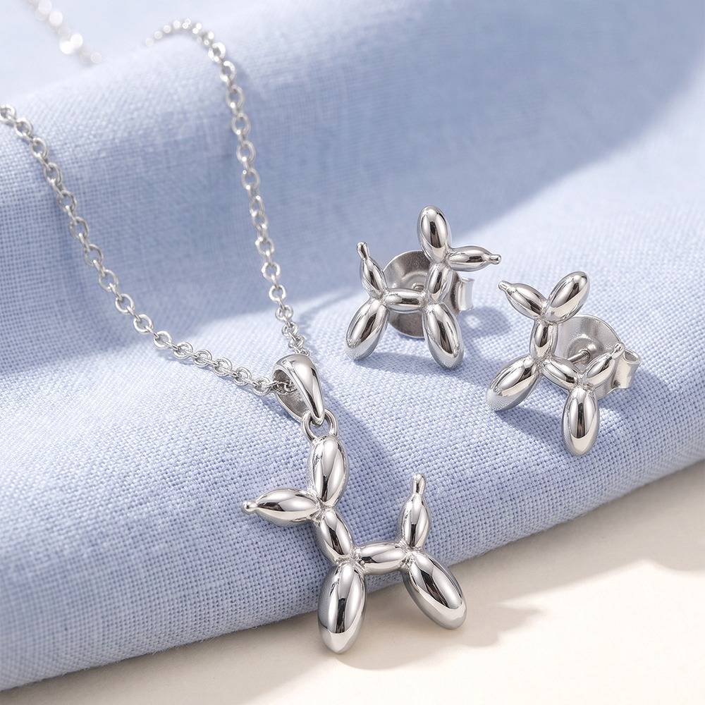 925 Silver Mr Wiggles Kids Set| Gifts For Women And Girls | With Certificate Of Authenticity And 925 Stamp | 6 : TLKP011TLKE02